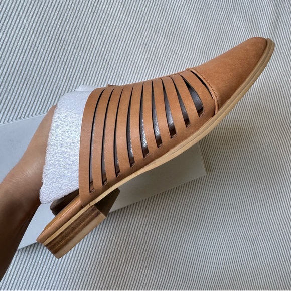 NWT Report Indre Tan Woven Mules - Picture 6 of 8